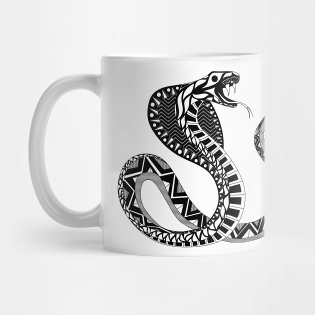 tribal cobra snake ecopop by jorge_lebeau